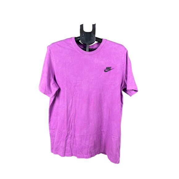 Nike Men’s/Women’s Purple Logo Tee – Classic Crewneck Unisex T-Shirt (Size L) - Picture 3 of 6